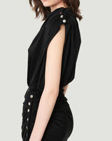 MANAIA DRAPED SLEEVELESS MINI DRESS image number null